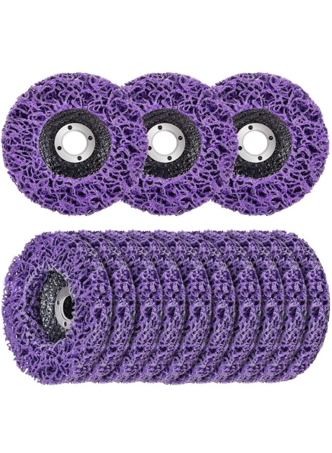 10 Pack Strip Discs Rust Remover Wheel Stripping Wheel for Angle Grinder Paint Strip Wheel Quick Abrasive Discs Rust, Oxidation, Paint Remover (4'' x 5/8'')  - Image 1