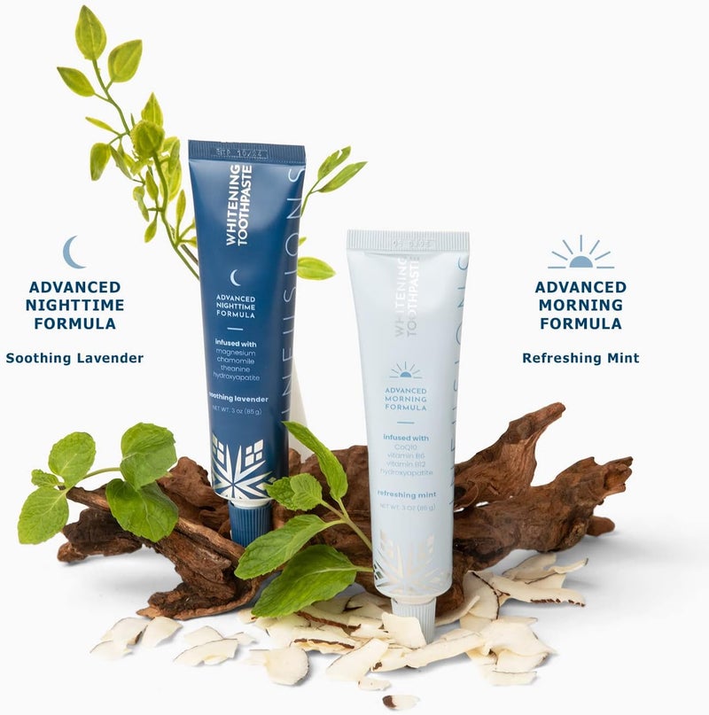 Snow Infusions Whitening Toothpaste Advanced Morning Formula with Hydroxyapatite CoQ10 Vitamins B12 and B6 for Energy Boost Teeth Whitening Toothpaste Advanced - Image 5