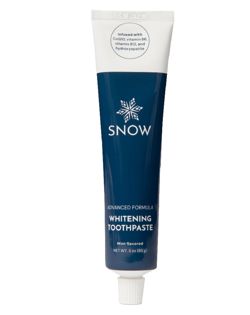 Snow Infusions Whitening Toothpaste Advanced Morning Formula with Hydroxyapatite CoQ10 Vitamins B12 and B6 for Energy Boost Teeth Whitening Toothpaste Advanced - Image 1