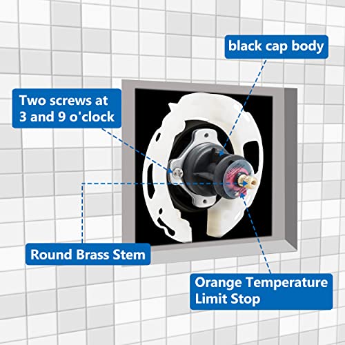 TycoonWon Mixer Balancing Cap Assembly Replacement for Kohler GP77759,Compatible with Rite-Temp Shower Valves and Pressure Balance 1/2" Shower Valve,Aftermarket Part. - Image 2