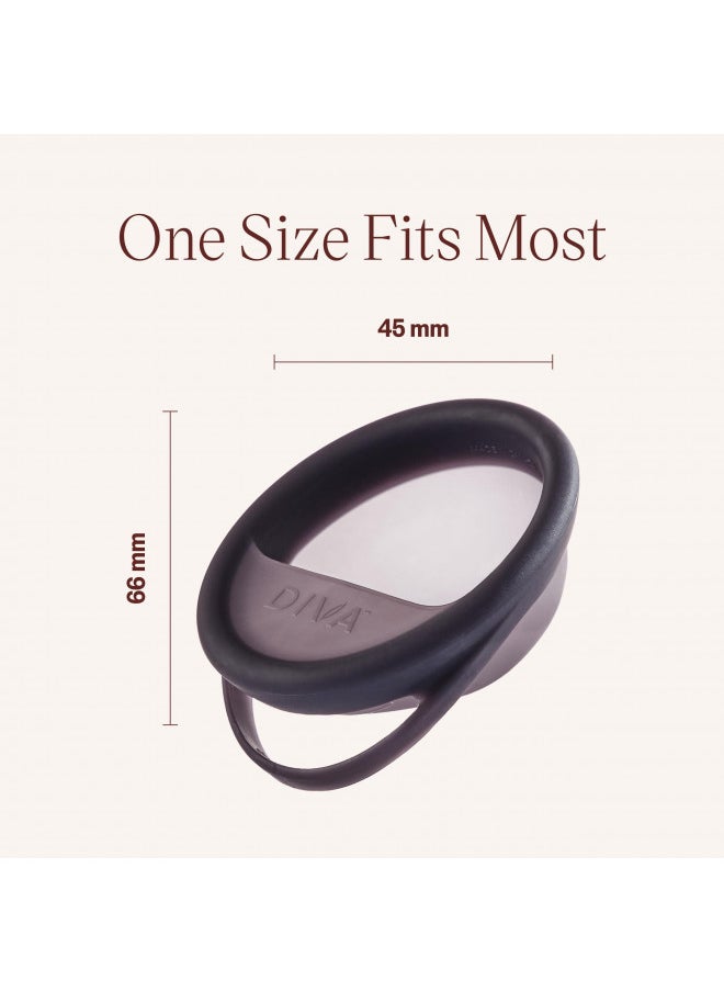 DivaCup - Diva Disc - Comfortable, Reusable Menstrual Disc with Leakproof Shield - Period Disc for Up to 12 Hours of Continuous Wear - 100% Medical Grade Silicone - Holds 7 Tampons of Flow - One Size Fits Most - Image 1