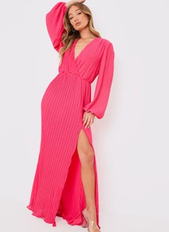 In the style Surplice Neck Puff Sleeve Dress  - Image 1