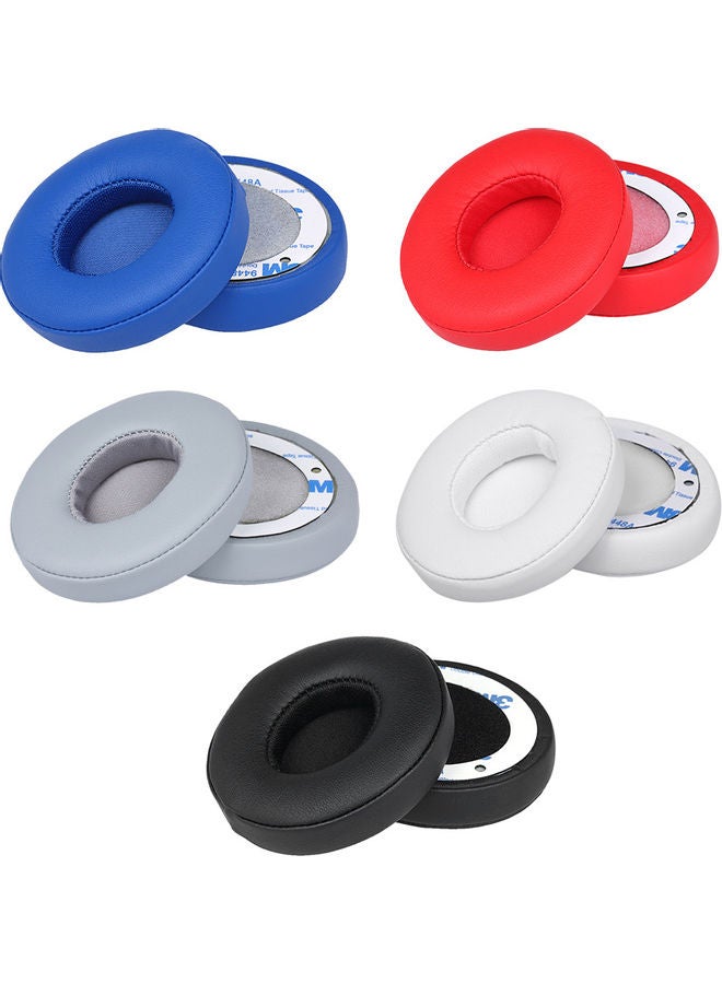 2-Piece Replacement Earpad Cushion For Beats Solo 2 / 3 On Ear Wireless Headphones Blue - Image 2