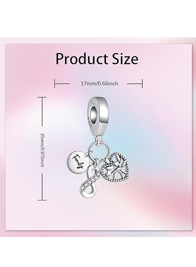 سحر متدلي على شكل قلب حب عصري من الفضة الإسترلينية عيار 925 يناسب الأساور والقلادات وقلادات الخرز والمجوهرات كهدية - Image 5