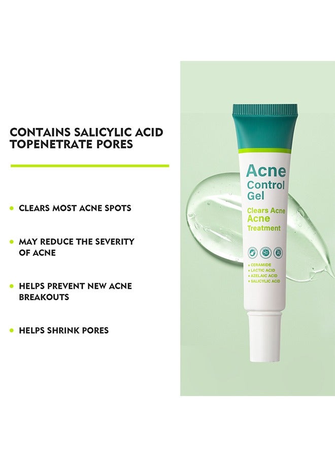 Acne Control Gel-Salicylic Acid Remove Acne Gel Lighten Acne Marks Remove Acne Shrink Pores Plant Essence - Fast Acne Removal in 12 Hours to See Results