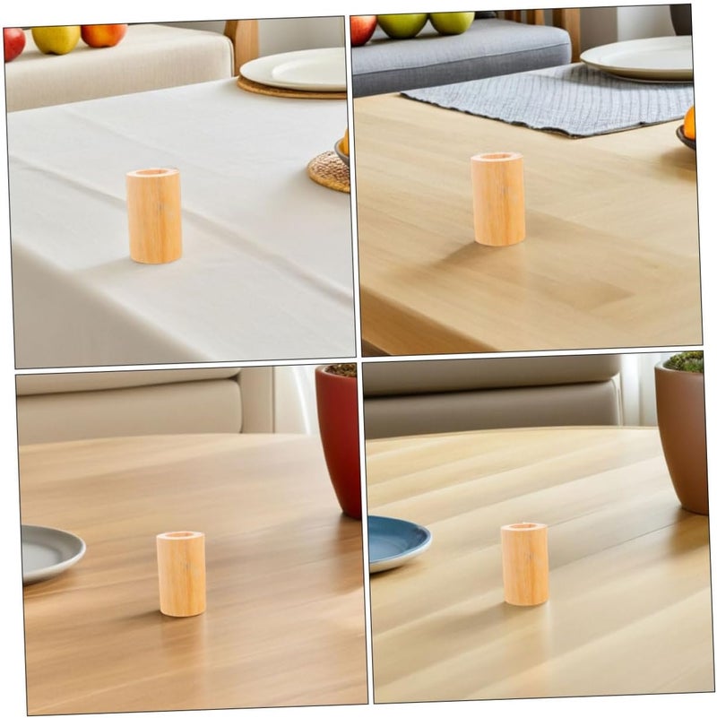 Uonlytech 4Pcs Furniture Height Extender Round Bed Risers for DIY Home Use Lift Pads with Inner Diameter for Sofas Beds and Tables Easy Installation - Image 3