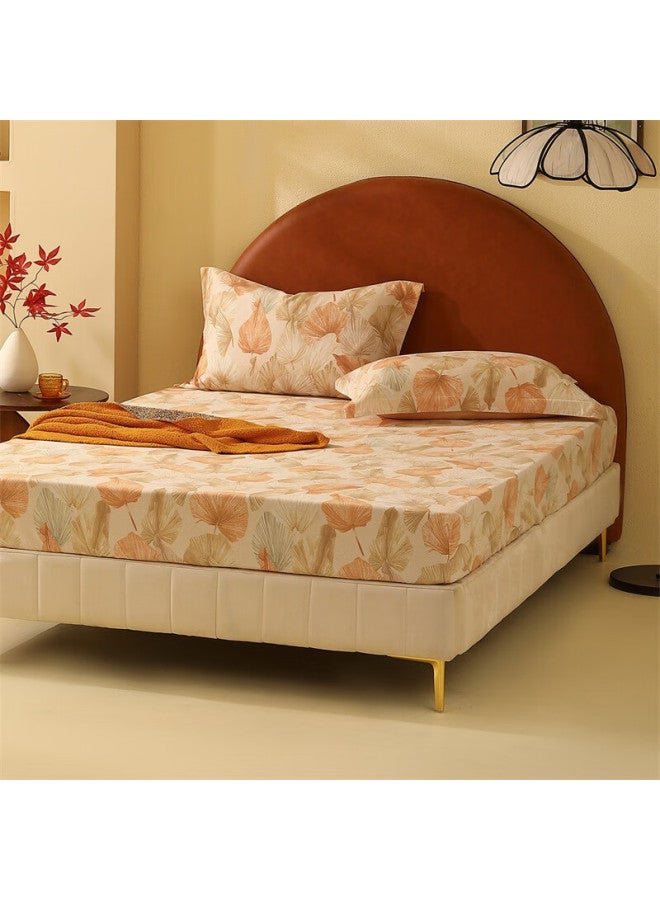 Mercury Home Textiles 100% Cotton Brushed Soft Bed Fitted Sheet Antibacterial Class A Dustproof Double Bed Cover 1.8x2m - Image 3