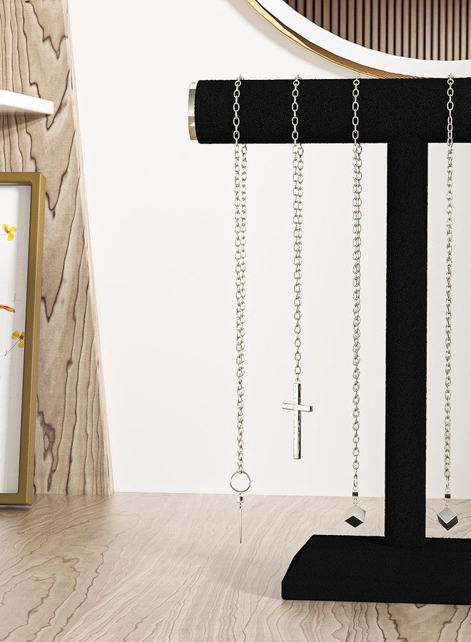 Adugay Necklace Holder Stand,Necklace Display For Selling,Jewelry Tree Rack Organizer For Girls,Necklace And Bracelet Hanger For Women,Hanging Necklace Storage Stand (Black) - Image 4