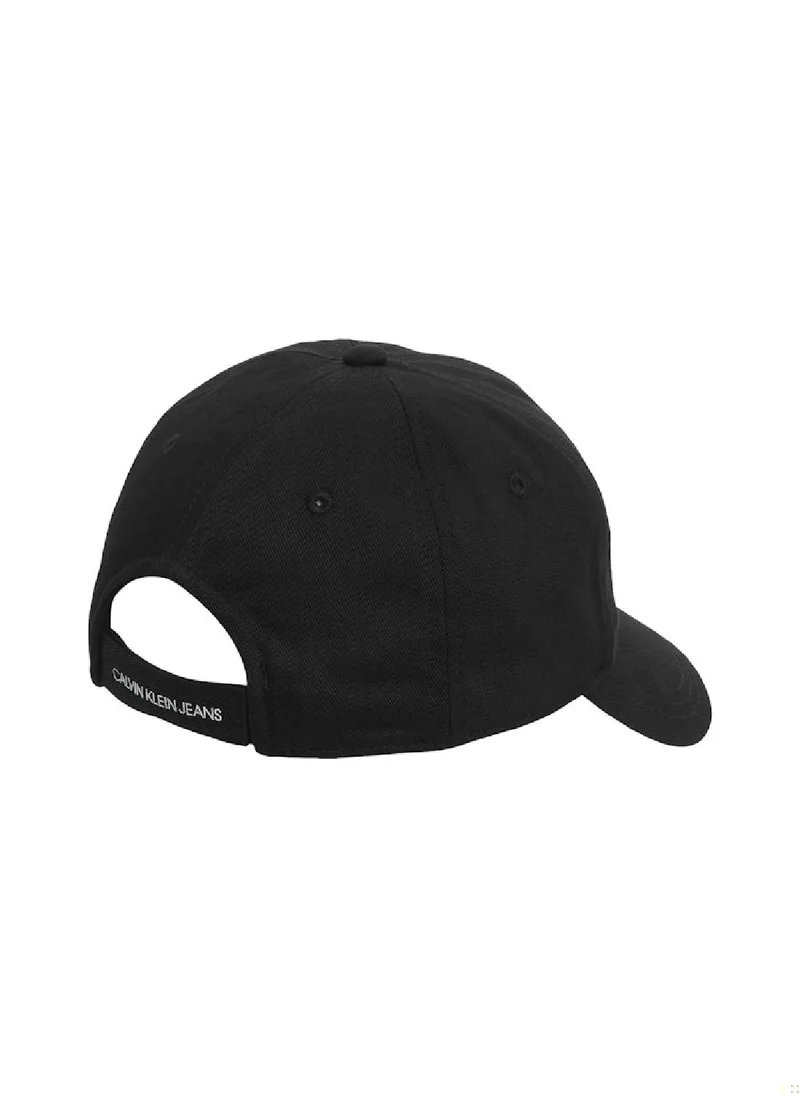 Calvin Klein Jeans Kids' Cotton Monogram Cap -  cotton twill, Black