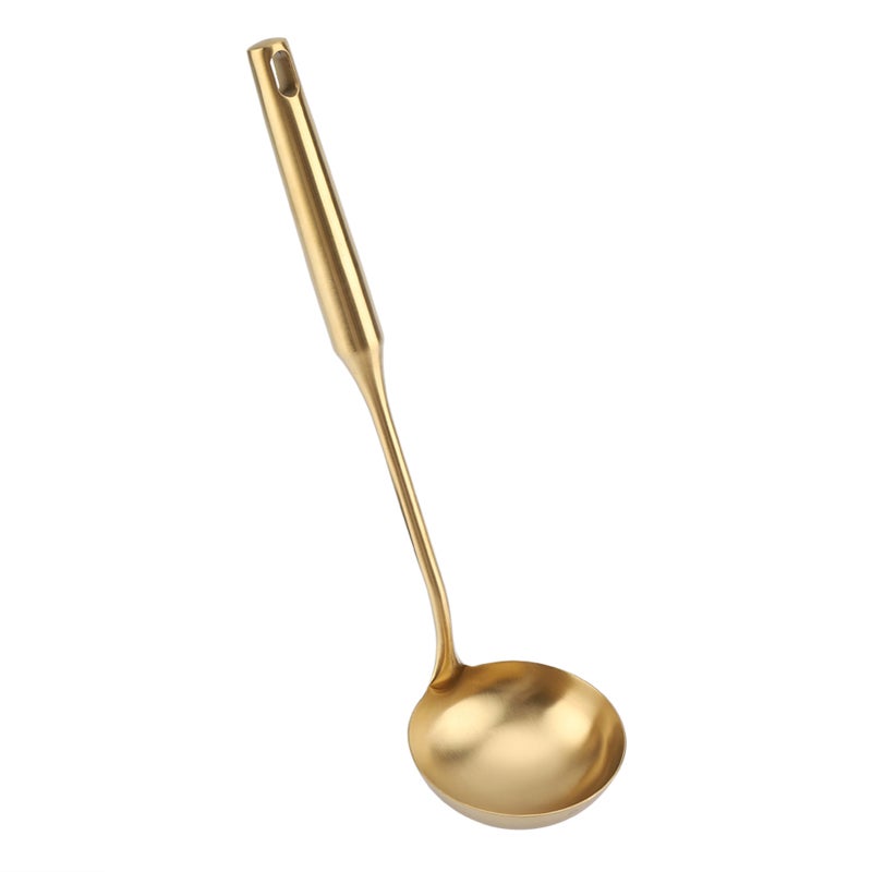 Stainless Steel Ladle: L Size, Advanced Wire Drawing Process, Anti-scratch - Hollow Anti-scald Handle, Seamless Design for Home Kitchen Cooking - Image 4