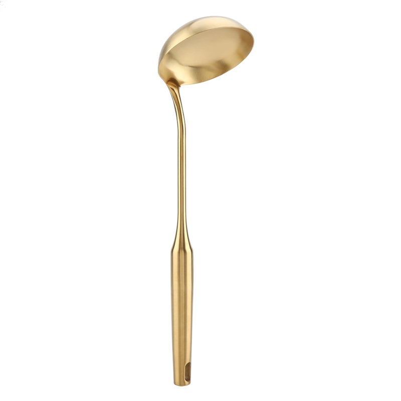 Stainless Steel Ladle: L Size, Advanced Wire Drawing Process, Anti-scratch - Hollow Anti-scald Handle, Seamless Design for Home Kitchen Cooking - Image 2