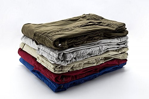 Leward Men's Cotton Twill Cargo Shorts Outdoor Wear Lightweight (US, Numeric, 34, Regular, Regular, Red) - Image 2