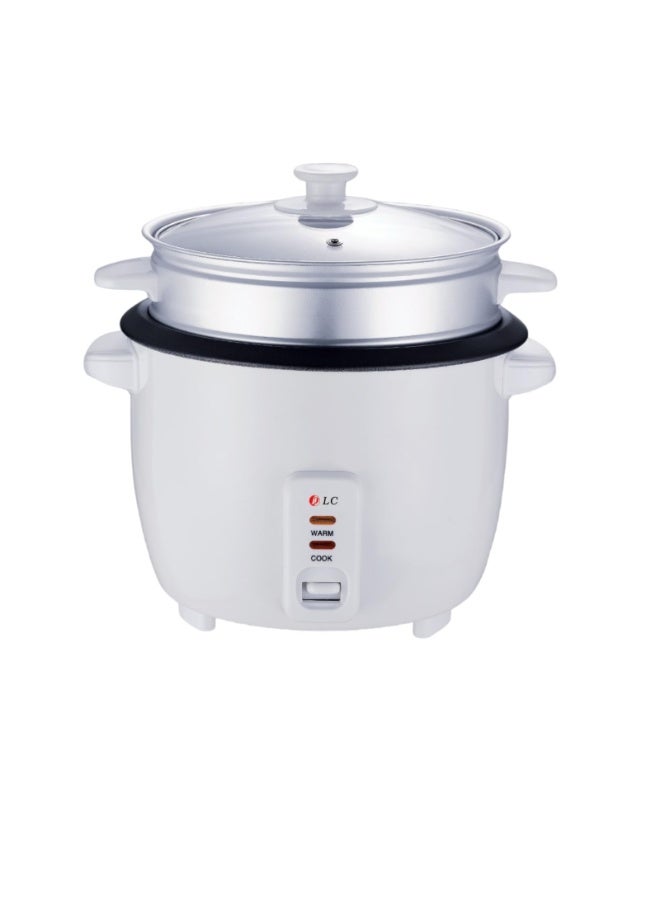 ال سي طنجرة أرز صغيرة الحجم سعة 1 لتر مزودة بوعاء غير لاصق، ووظيفة الحفاظ على الحرارة، وغطاء زجاجي. - Image 1