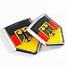 Newperlite German State Ensign Flag Decal Sticker Car Emblem Germany Eagle Flag Car Decoration Accessories Chrome Shield for Truck Vehicles Cars 2 Pack - Image 2