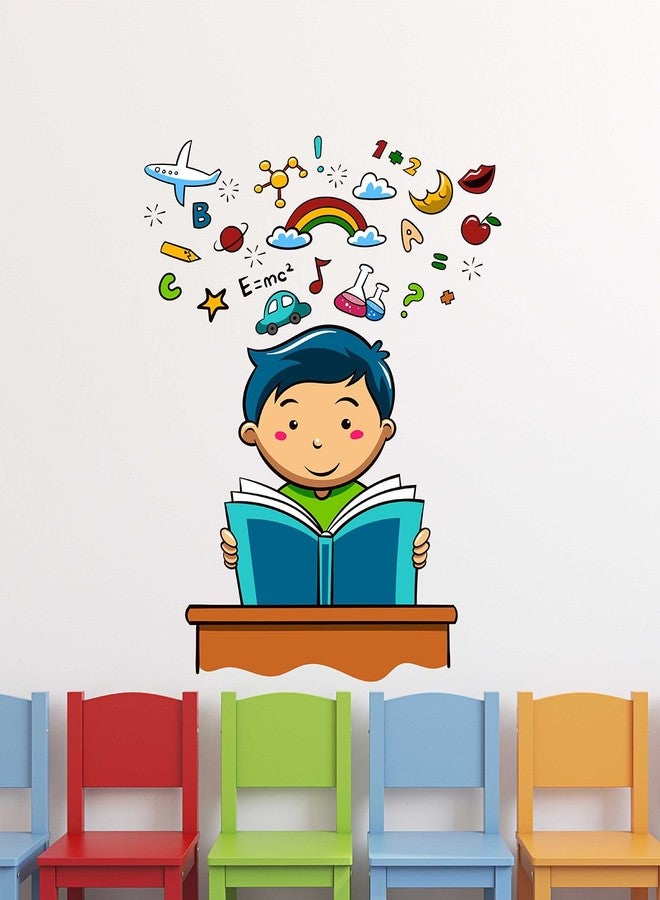 Wallstick Kids Book Reading wallsticker (65 cm x 85 cm) - Image 1