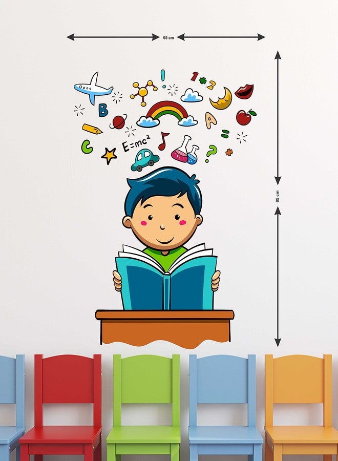 Wallstick Kids Book Reading wallsticker (65 cm x 85 cm) - Image 2