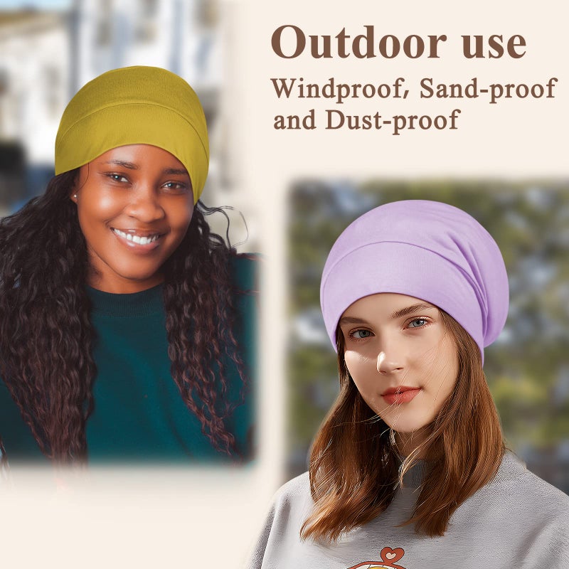 OLESILK 100% Mulberry Silk Bonnet for Sleeping Women, Silk Hair Wrap for Sleeping, Yellow - Image 5