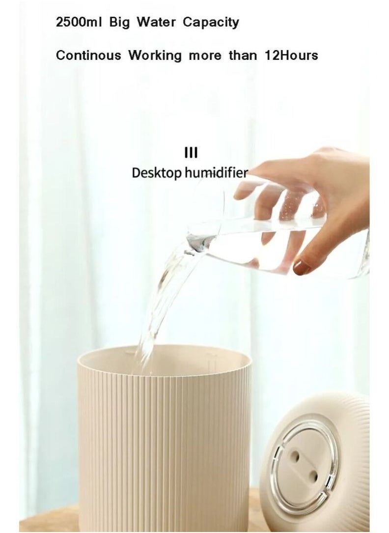 PRIME - Humidifier For Bedrooms, Air Humidifier, Whisper-Quiet Operation With Nightlight And Auto-Shut Off Adjustable Mist Suitable for car Bedroom Offices - Image 1