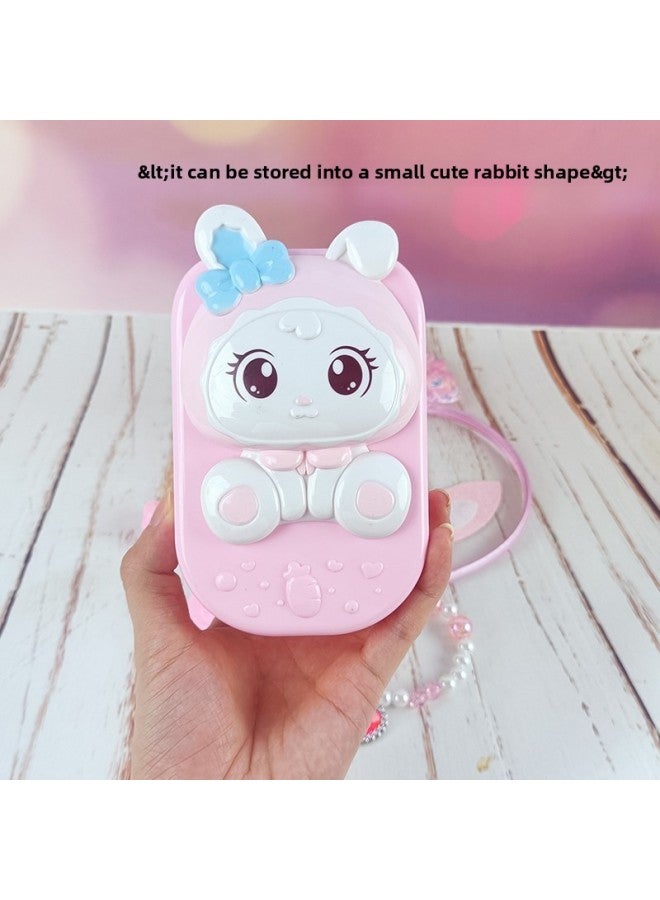 Children's Makeup Toys Cute Rabbit Children's Birthday Gift 4-5 Girls 6 Cosmetic Box 7 Small 9 Princess Toys-Color:XLX-878 Cute Rabbit Beauty Box - Image 4