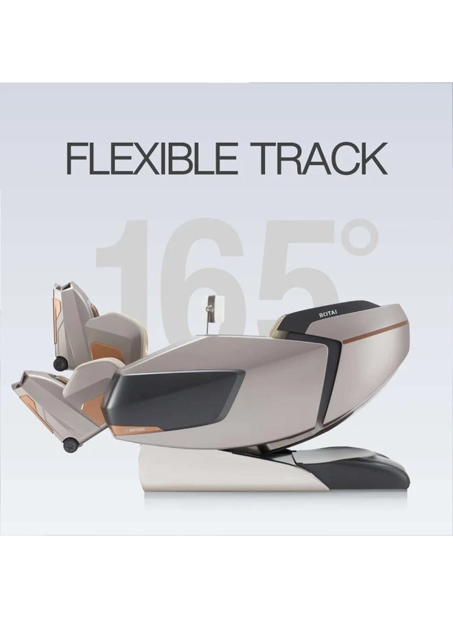 ROTAI AI Robotic Massage Chair with ROVO Walking Technology|Full Body Massage Chair| 6D Dual Mechanism|Tri-Sole Reflexology|Heat Therapy| Voice Control | Bluetooth |10-Year Warranty (GLACIER SILVER) - Image 3