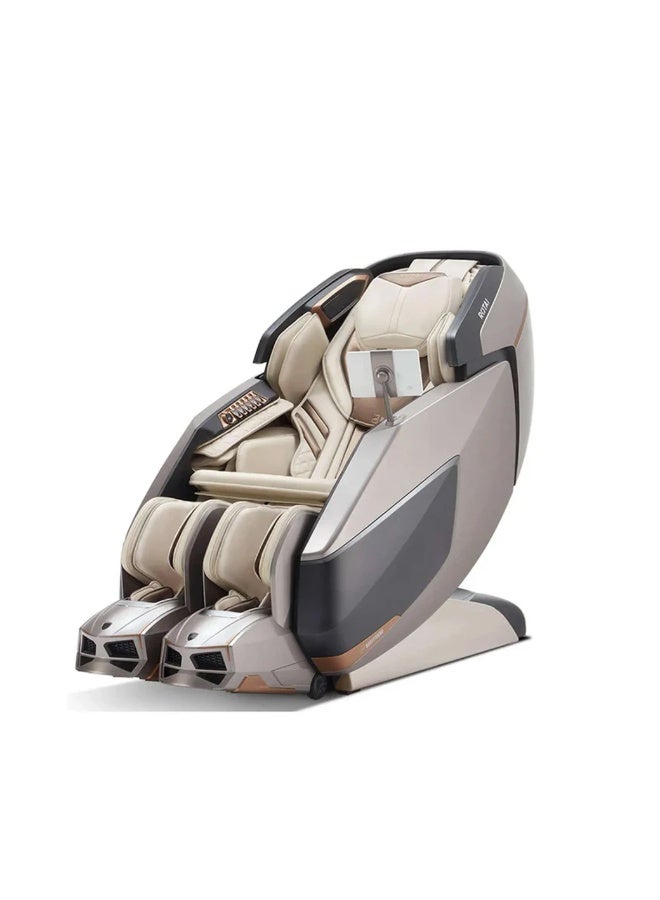ROTAI AI Robotic Massage Chair with ROVO Walking Technology|Full Body Massage Chair| 6D Dual Mechanism|Tri-Sole Reflexology|Heat Therapy| Voice Control | Bluetooth |10-Year Warranty (GLACIER SILVER) - Image 1