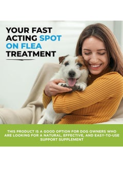 Buddy Spot On Flea and Tick Protection for Dogs Natural Formula with Essential Oils Helps Maintain a Flea Free Coat Long Lasting Easy to Use Solution 50ml  - Image 3