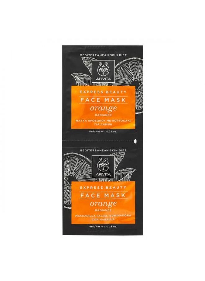 Apivita APIVITA Express Radiance Face Mask - Orange 2x8ml 