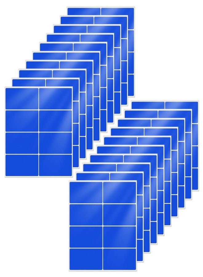 YIKIADA Color Coding Labels 1.57"×0.75" Rectangle Stickers Blue 160 PCS - Image 1
