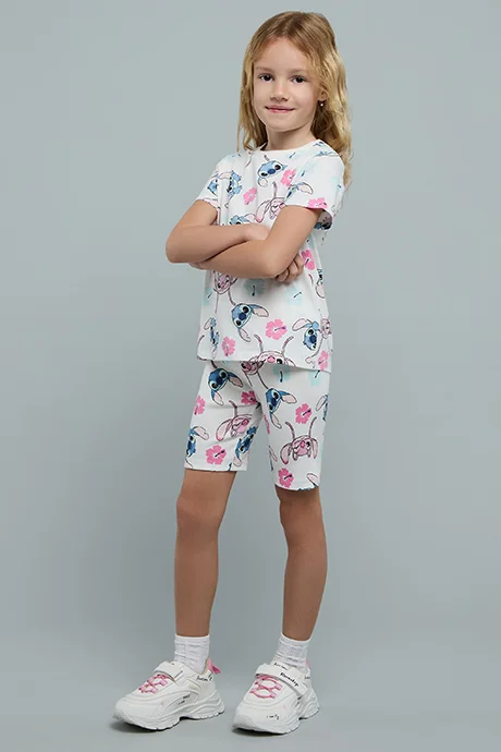 أر أند بي Printed T-Shirt and Shorts Set