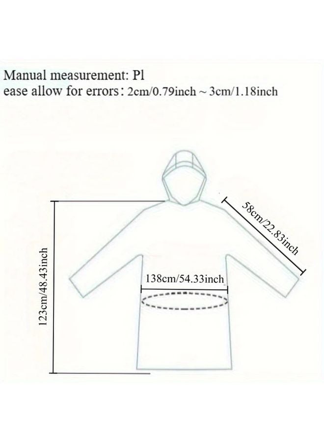 Reusable Yellow EVA Raincoat For Adults Lengthened Thickened One Piece Anti Fouling Outdoor Travel - Image 4