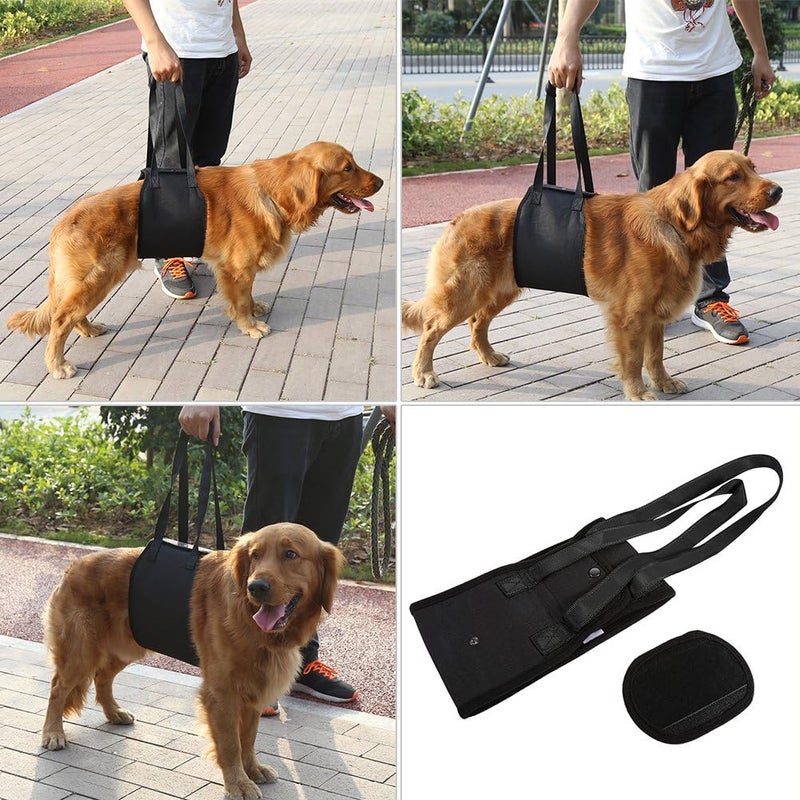 YOSOO Sling Dog Support,Canine Aid Auxiliary Rehabilitation Harness Assist Belt with Handle for Elderly and Sick Pet (L) - Image 4