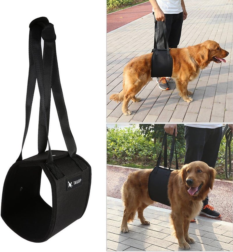 YOSOO Sling Dog Support,Canine Aid Auxiliary Rehabilitation Harness Assist Belt with Handle for Elderly and Sick Pet (L) - Image 3