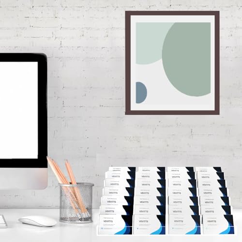 Vevitts Acrylic Business Card Holder for Desk Multiple Business Card Holders 28 Slot 7 Tier Large Business Card Organizer Business Card Display Rack Clear Plastic Business Card Stand for Home Office - Image 4