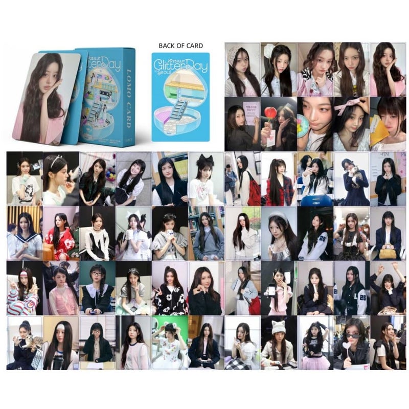 sunlelekz ILLIT 2025 Glitter Day in Seoul Laser Lomo Cards - 55PCS Photocards Set for ILLIT Fandom - Image 3