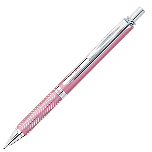 Pentel BL407PA EnerGel Alloy RT Retractable Liquid Gel Pen, .7mm, Pink Barrel, Black Ink - Image 1
