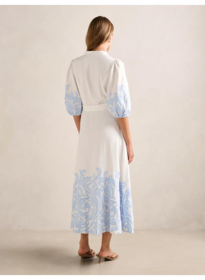 forever new Esther Embroidered Midi Dress - Image 2
