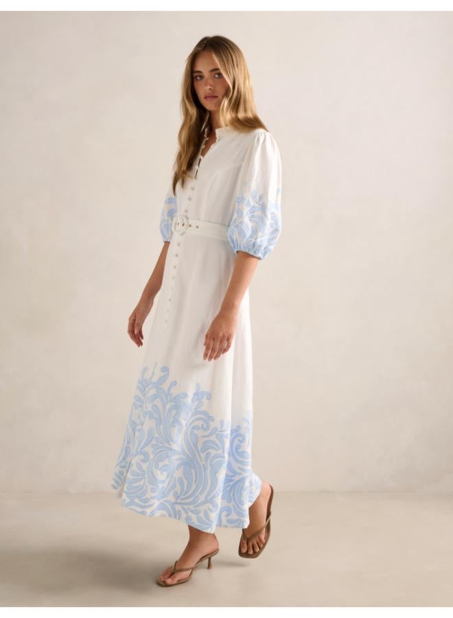 forever new Esther Embroidered Midi Dress - Image 3
