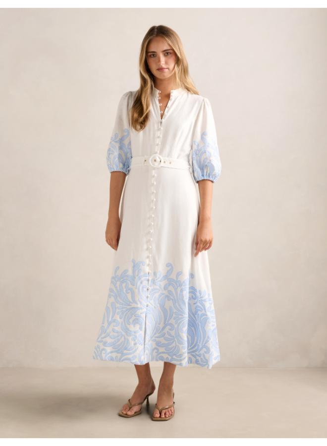 forever new Esther Embroidered Midi Dress - Image 5