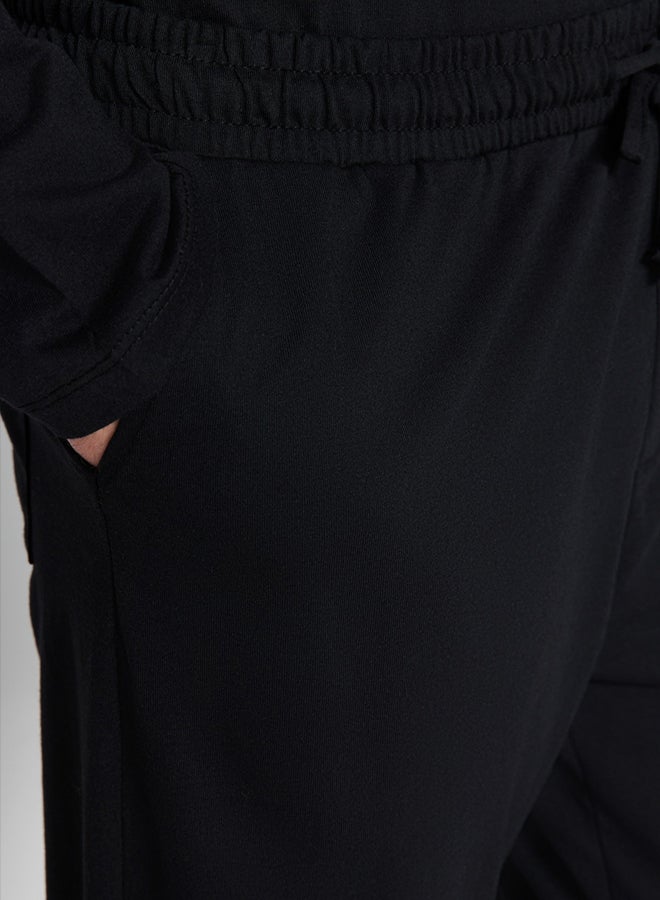 trendyol Black Regular Fit Knitted Pajama Set TMNAW24PT00008 - Image 5