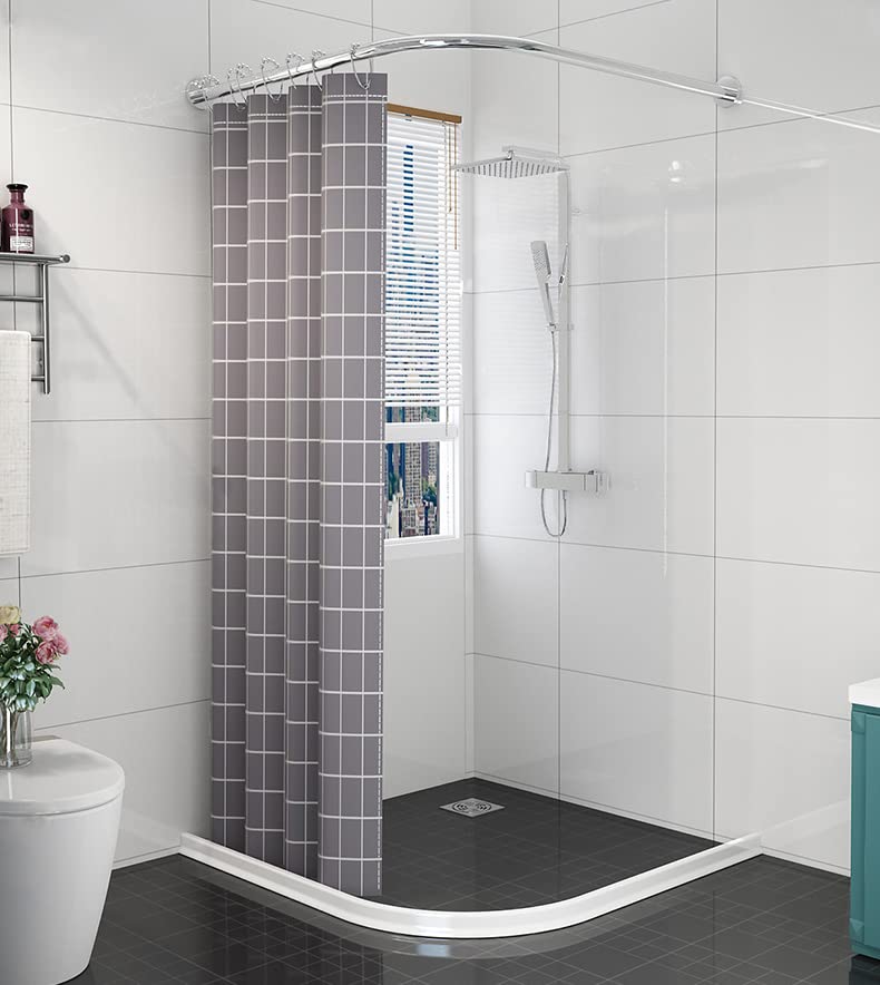 Ynotus 3" High Collapsible Shower Threshold Water Dam 59in Shower Water Splash Guard Shower Barrier Water Stopper To Keep Water In Shower Dry And Wet Bathroom - Image 4