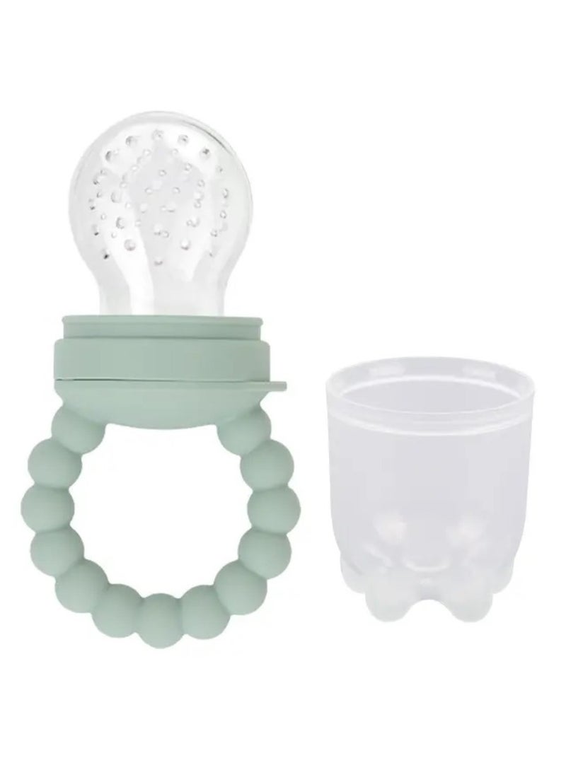 Pikkaboo - Pikkaboo Chew & Feed Teether with Fruit Pacifier Duo - Blue - Image 1