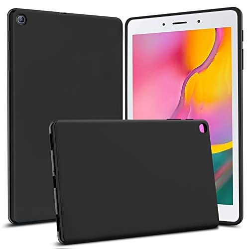 TGK Matte Design Soft Silicon TPU Back Case Cover for Samsung Galaxy Tab A 8.0 inch (2019) SM-T290, SM-T295, Black - Image 1