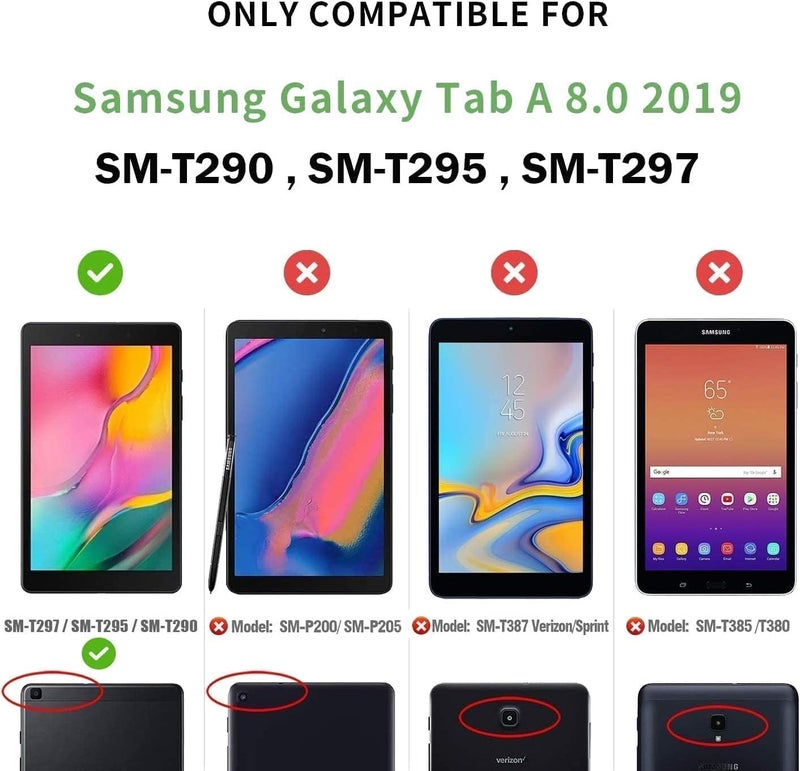 TGK Matte Design Soft Silicon TPU Back Case Cover for Samsung Galaxy Tab A 8.0 inch (2019) SM-T290, SM-T295, Black - Image 2
