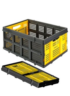 STANLEY Folding Basket SXWT-FT505 - Collapsable Basket use for Shopping, Picnic, & Tools Movement - Lightweight & Durable Polypropylene - 25Kg or 40L Capacity