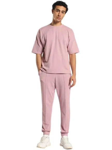 نوبيرو Mauve Oversized Co-ord Set for Men