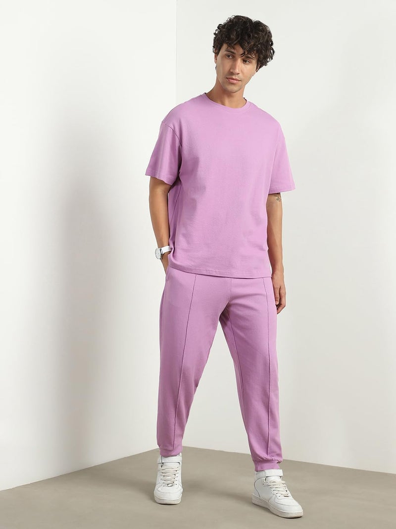 NOBERO Mauve Oversized Co-ord Set for Men - Image 2