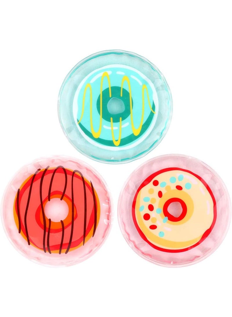 NEWGO NEWGO Kids Ice Pack for Boo Boo, 3 Pack Gel Ice Pack Toddler Ice Pack for Children Kids Injuries, Pain Relief, Bruises, Swelling, Wisdom Teeth - 4.52" x 4.52" 