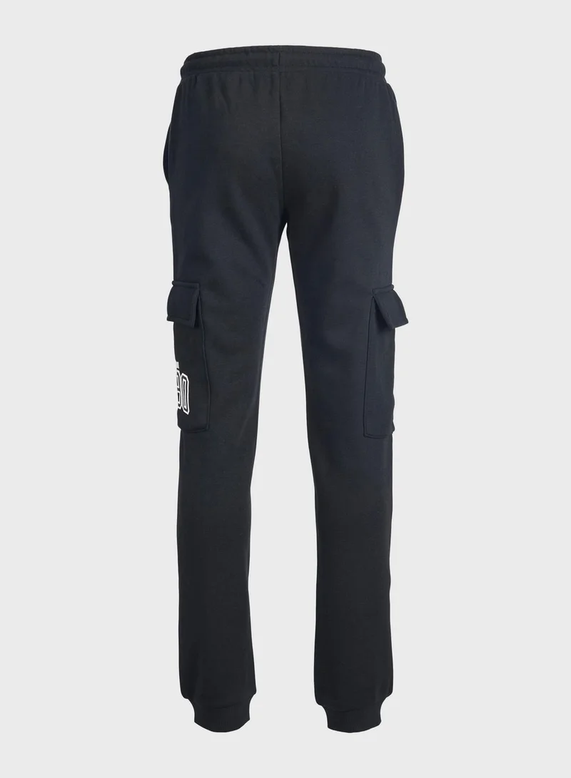 Jack & Jones Junior Youth Logo Print Sweatpants
