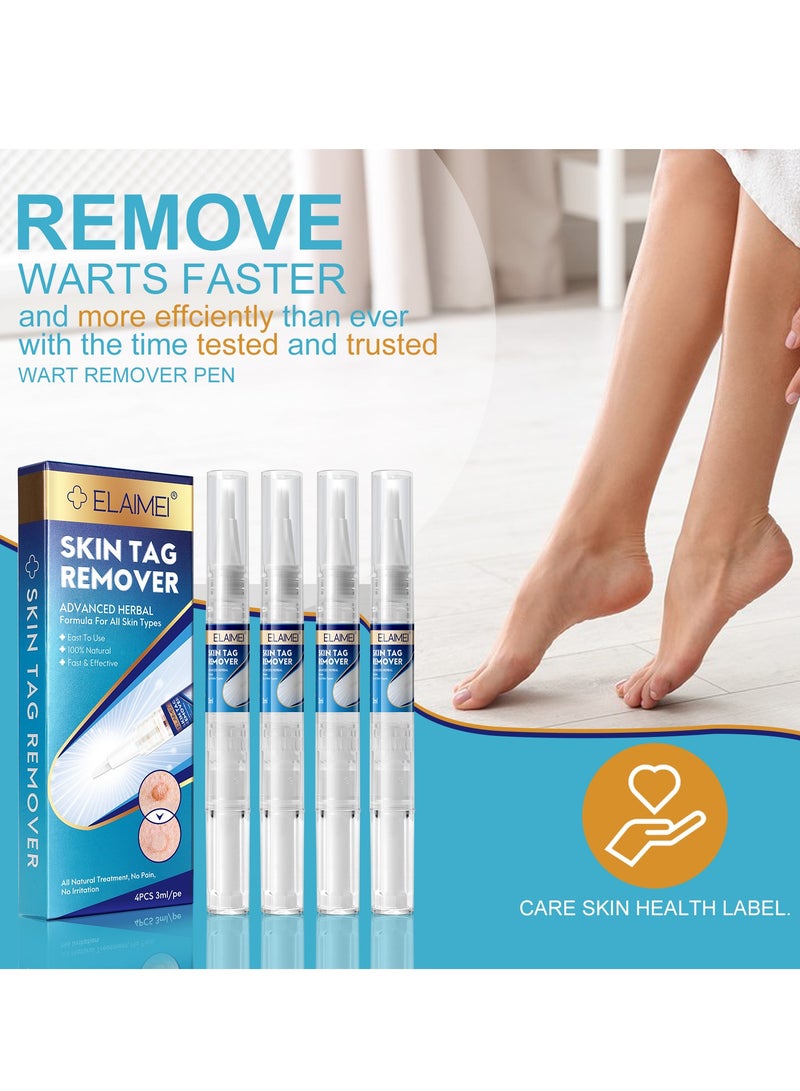 Elaimei Skin Tag Remover ,Wart Remover Pen, Maximum Strength Fast-Acting Wart Remover, Wart Remover Cream with Salicylic Acid, Wart Ointment for Plantar Wart, Genital Warts, Common Wart, Corn with Freeze Off Technology - Image 3