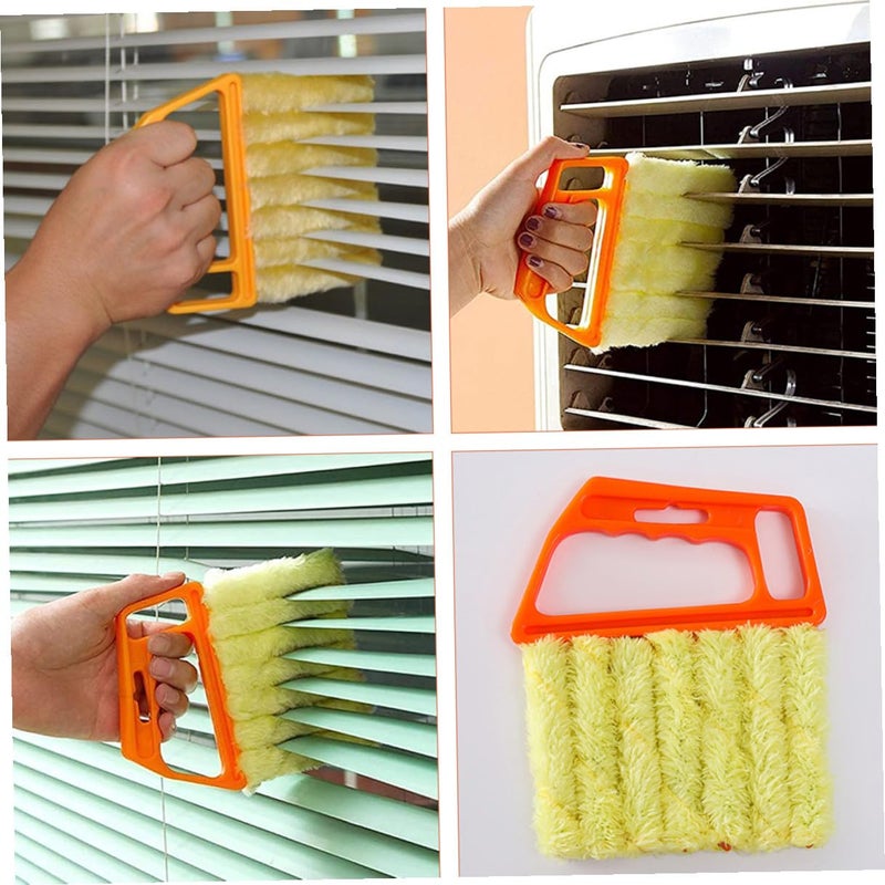 7 Tooth and 3 Tooth Blinds Cleaning Brush Set for Window Shutters and Air Conditioner Vents - Image 4